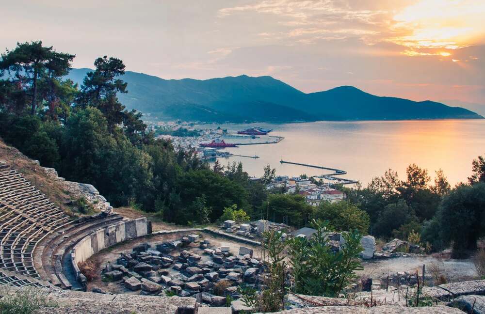 thassos ancient theatre limenas