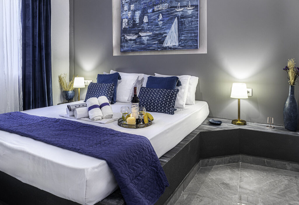 Bedroom thassos apartment holidays family group