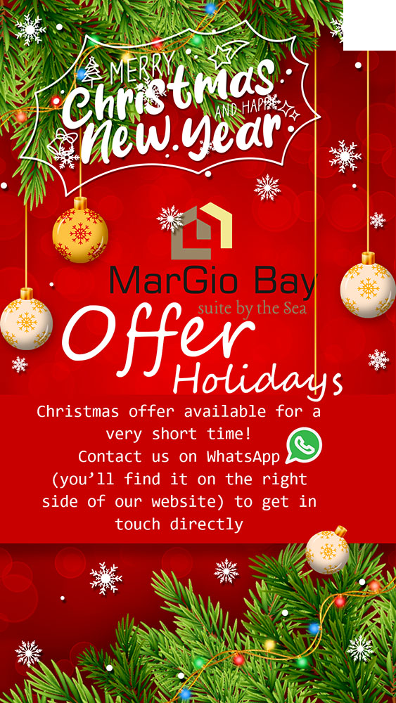 Merry Christmas Margio Bay holidays offer