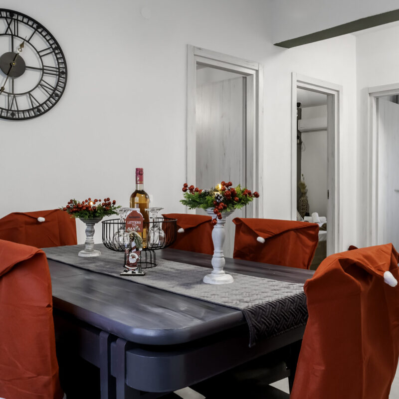 christmas Celebrate the Season at Margio Bay Elegant Dining Table with Holiday Flair